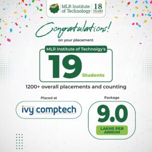 19 Students Selected for IvyComptech with 9 LPA