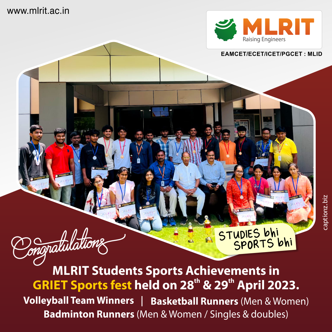 MLRIT Sports winners