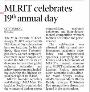 MLRIT Annual Day