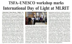 TSFA–UNESCO Workshop at MLRIT